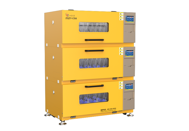 Hochgeschwindigkeits-stapelbarer Inkubator-Shaker-Dreifach antrieb ZQZY-3CS8H (jeder Shaker 306L)